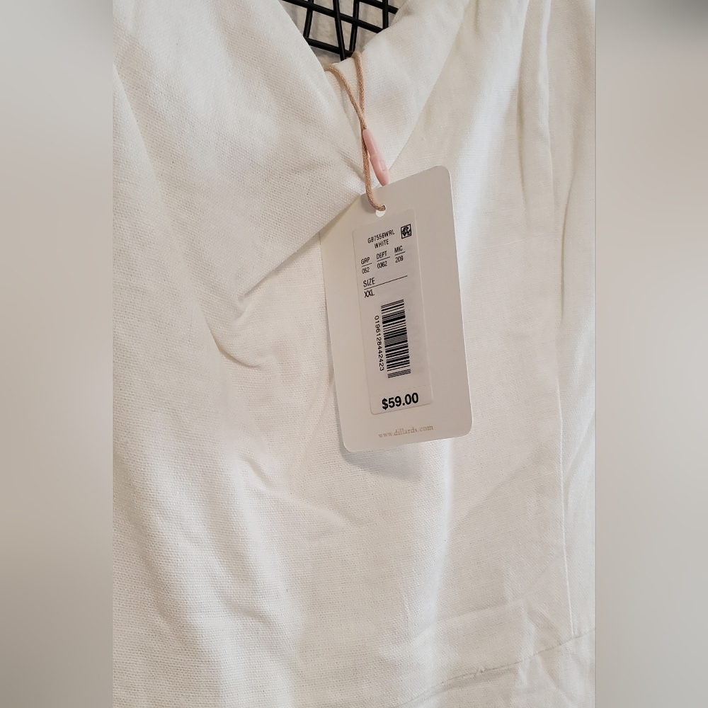 GIANNI BINI white dress XXL fits like XL - Picture 4 of 6